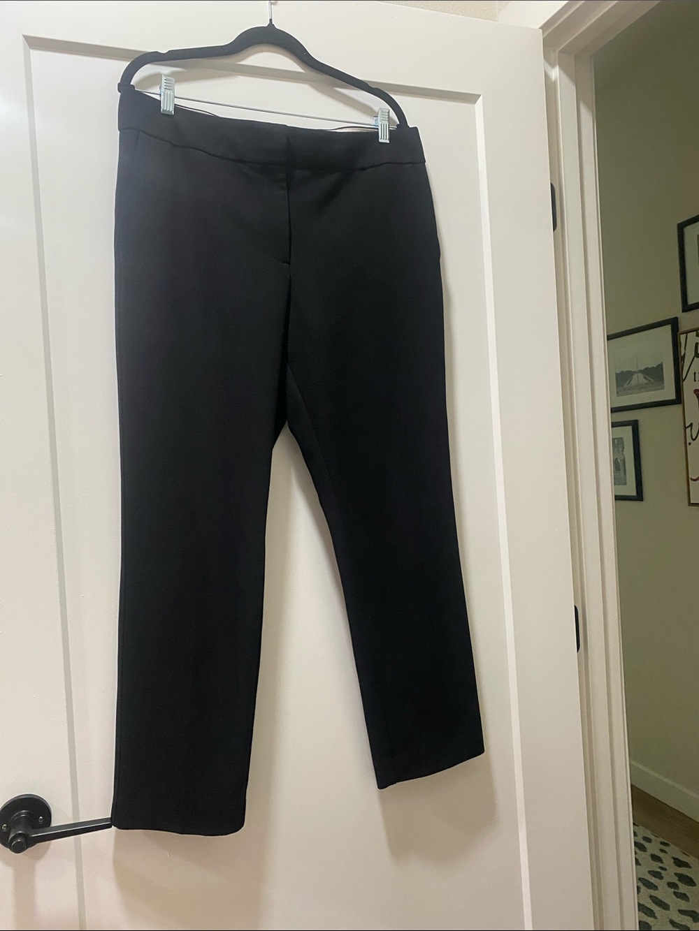 Black Women's Stretch Trouser  Ankle Pants